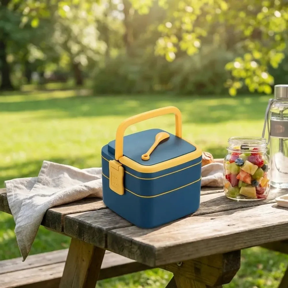 Double-layer portable lunch box - home & kitchen