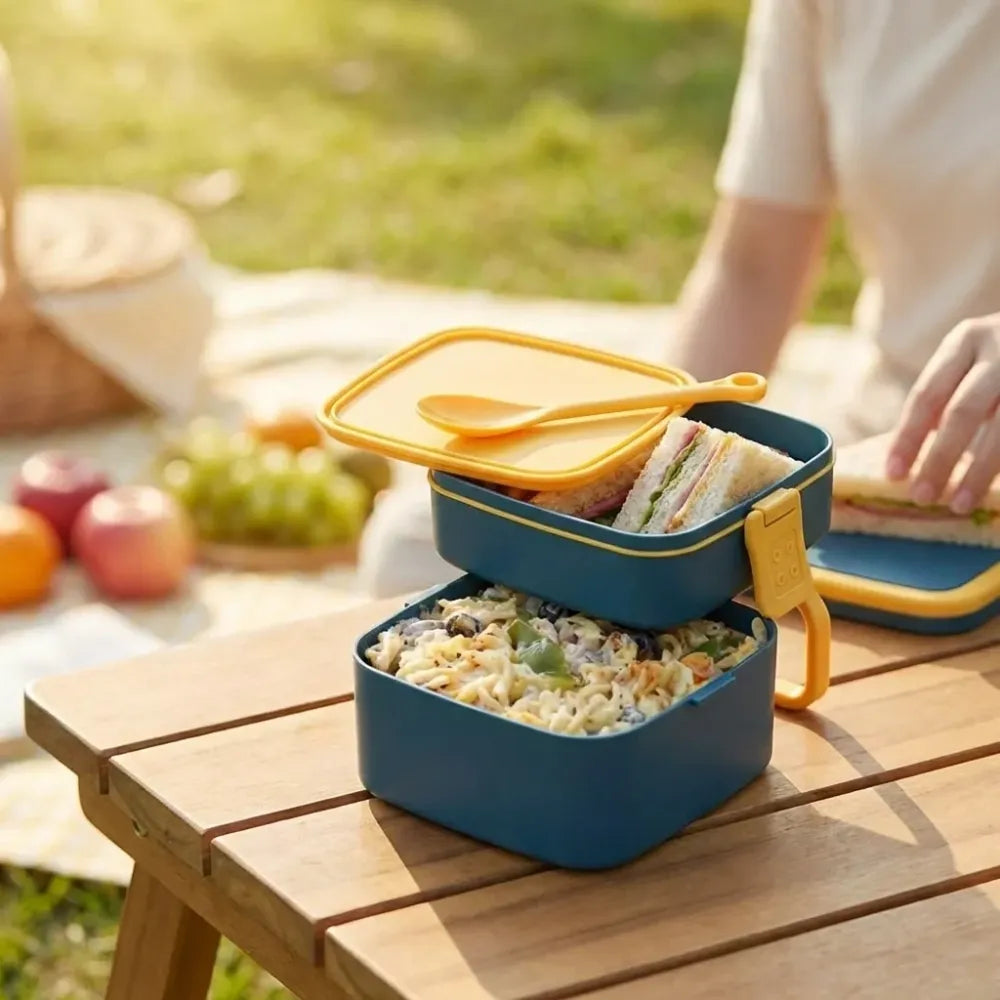 Double-layer portable lunch box - home & kitchen