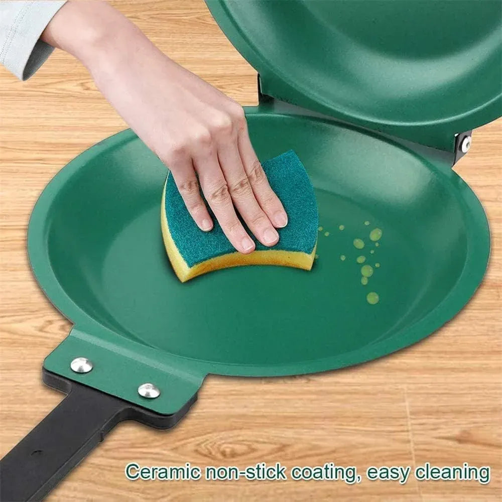 Double side nonstick frying pan