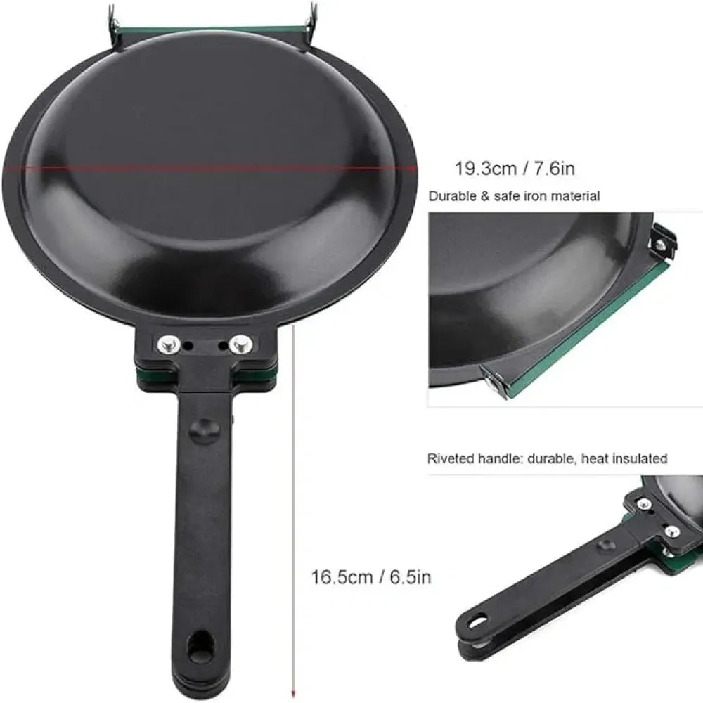 Double side nonstick frying pan
