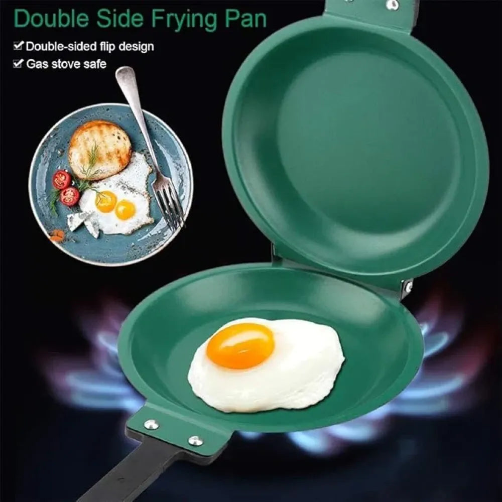 Double side nonstick frying pan