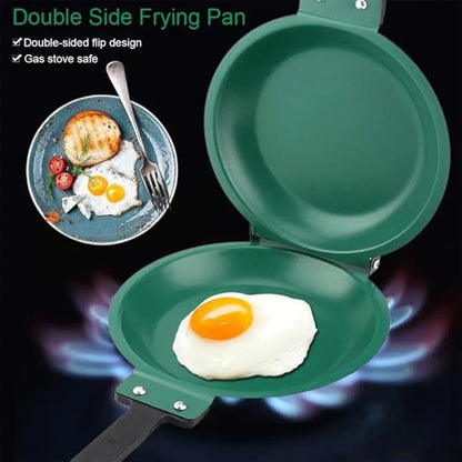 Double side nonstick frying pan