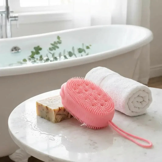 Double-sided silicone bath brush - health & beauty