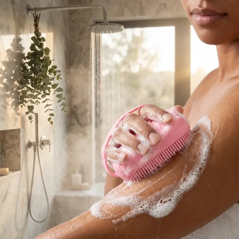 Double-sided silicone bath brush - health & beauty