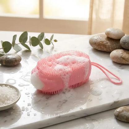 Double-sided silicone bath brush - health & beauty