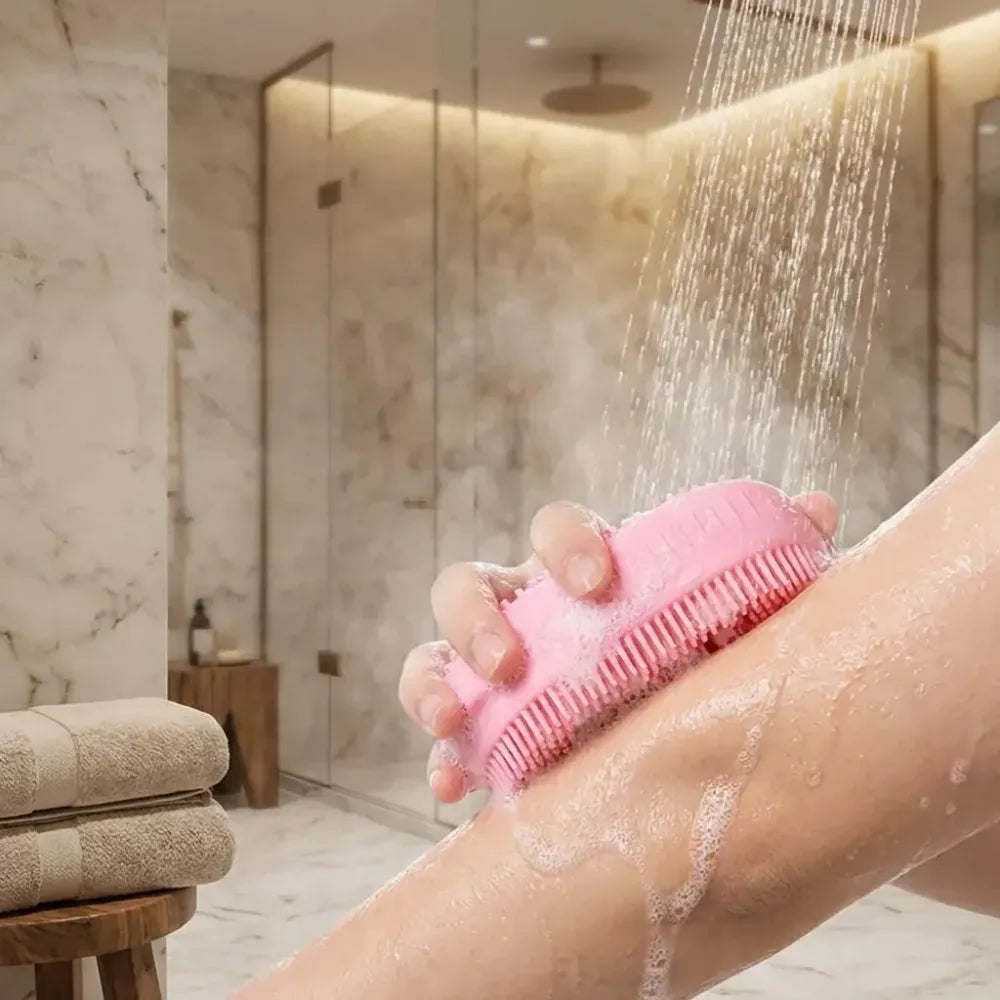 Double-sided silicone bath brush - health & beauty