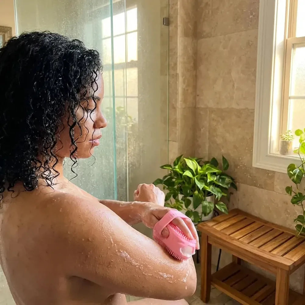 Double-sided silicone bath brush - health & beauty