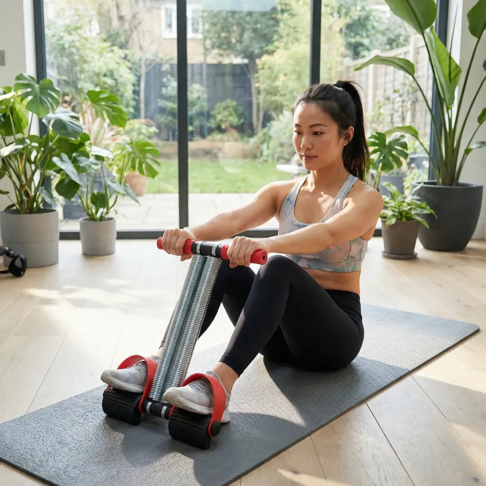 Double spring ab trimmer
