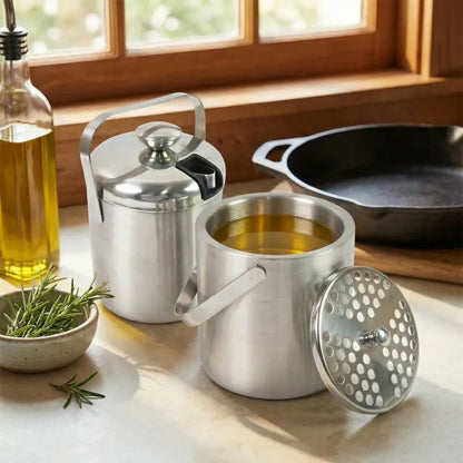 Double-walled stainless ice bucket - home & kitchen