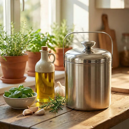 Double-walled stainless ice bucket - home & kitchen