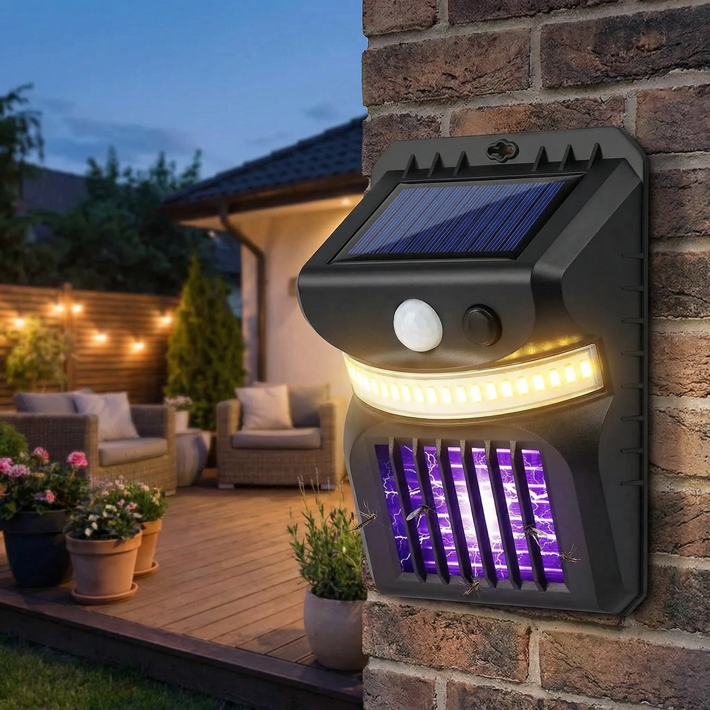 Solar Bug Zapper Light