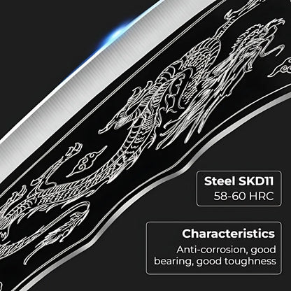Dragon chopping knife stainless steel blade