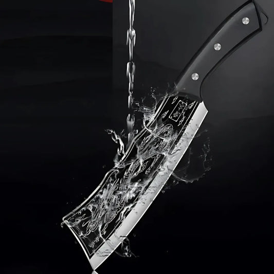 Dragon chopping knife stainless steel blade