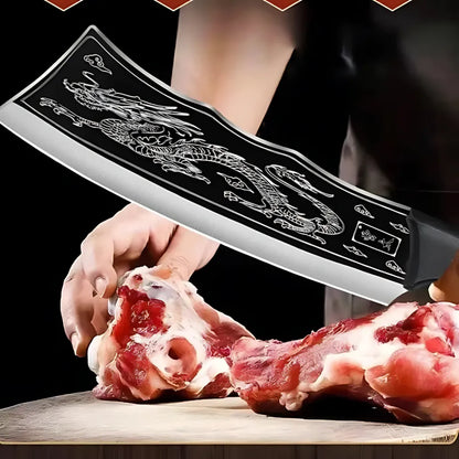 Dragon chopping knife stainless steel blade