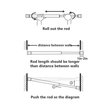 Drill-free multifunctional adjustable rod