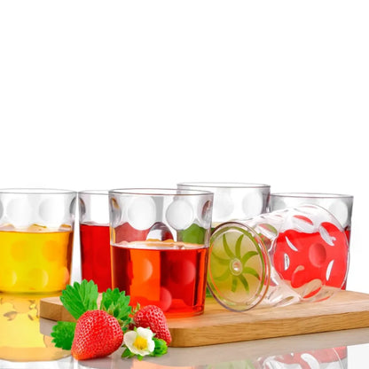 Drinking glass set – 6 pcs (300ml each) - home & kitchen