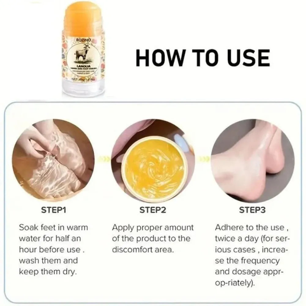 Dry skin soothing roll-on