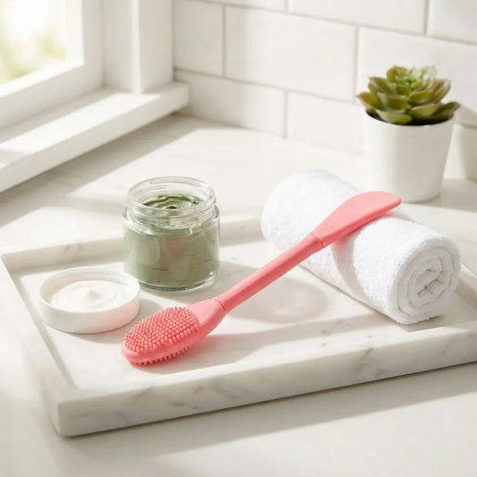 Dual-headed silicone mask brush - health care