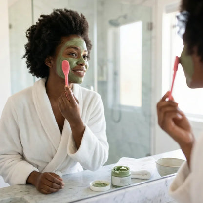 Dual-headed silicone mask brush - health care