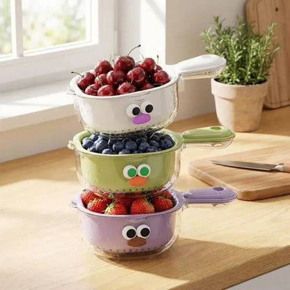 Dual-layer draining basket