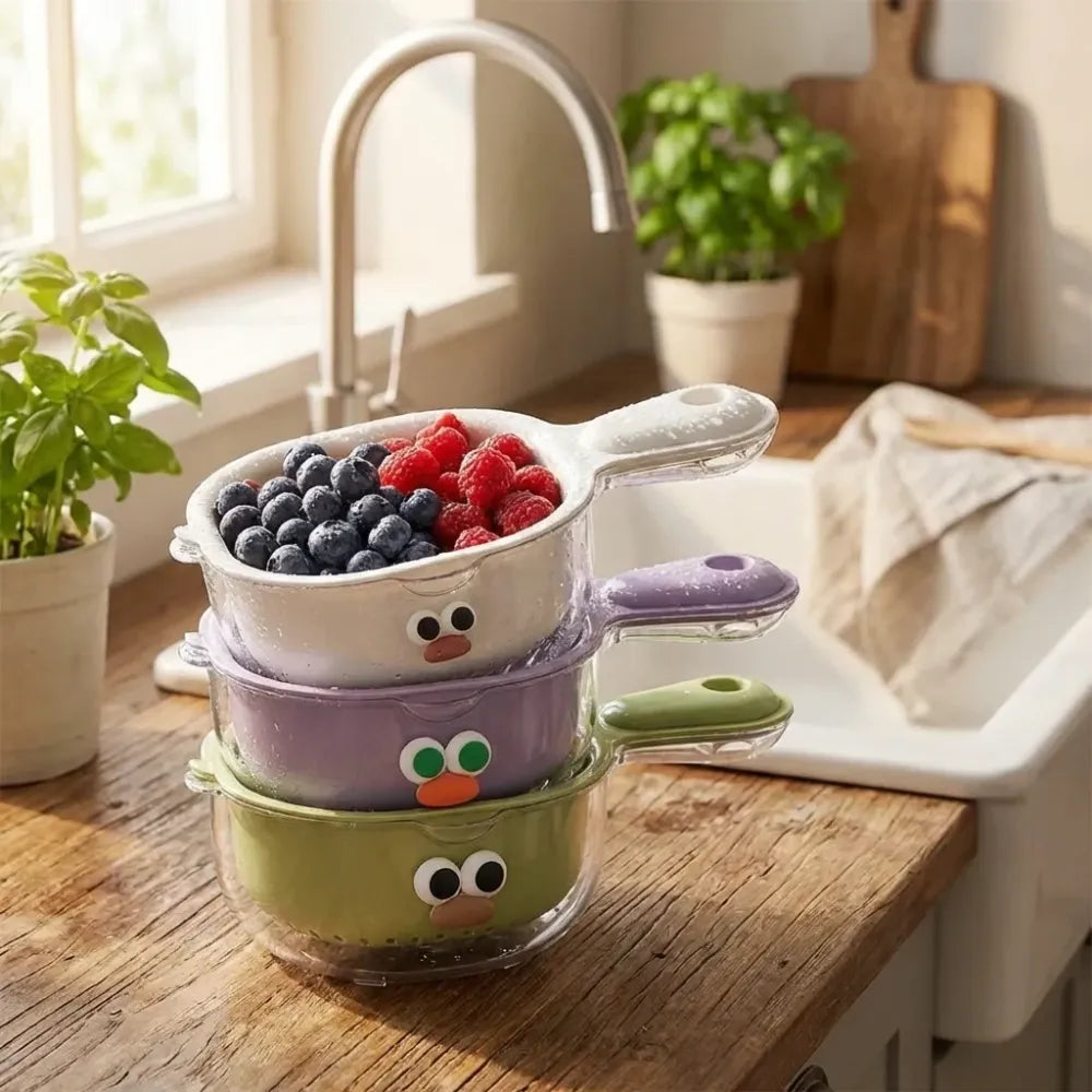 Dual-layer draining basket