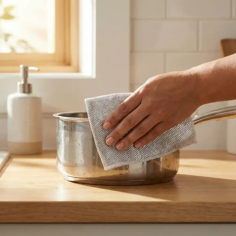 Dual-sided scrub cloth - home & kitchen