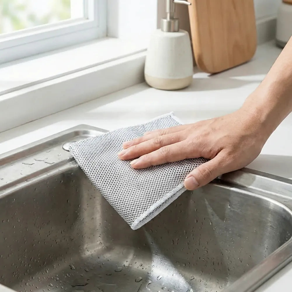Dual-sided scrub cloth - home & kitchen
