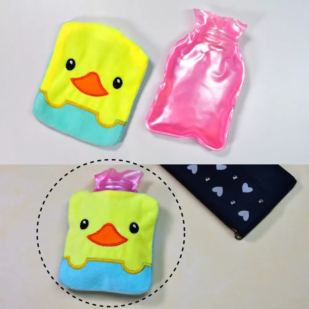Duck-shaped hot water bottle