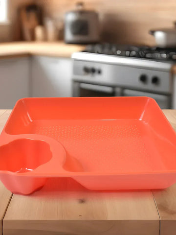 Dumpling Plate with Sauce Compartment