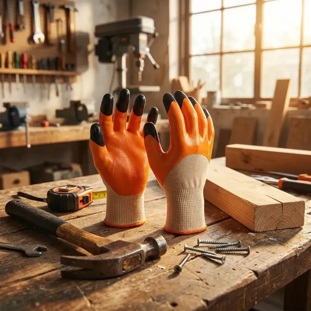 Durable nitrile safety gloves