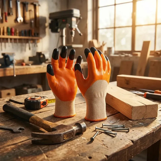 Durable nitrile safety gloves