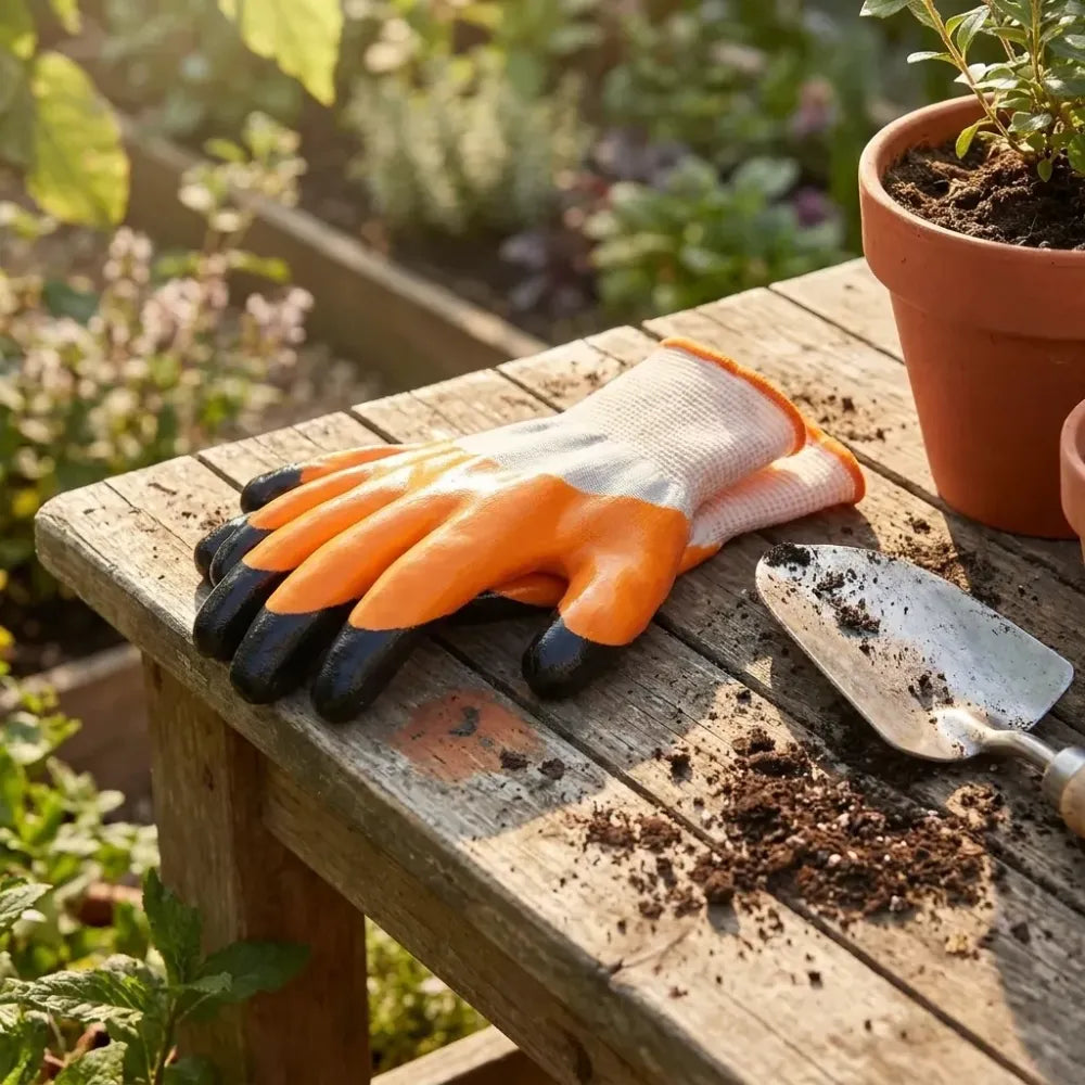 Durable nitrile safety gloves