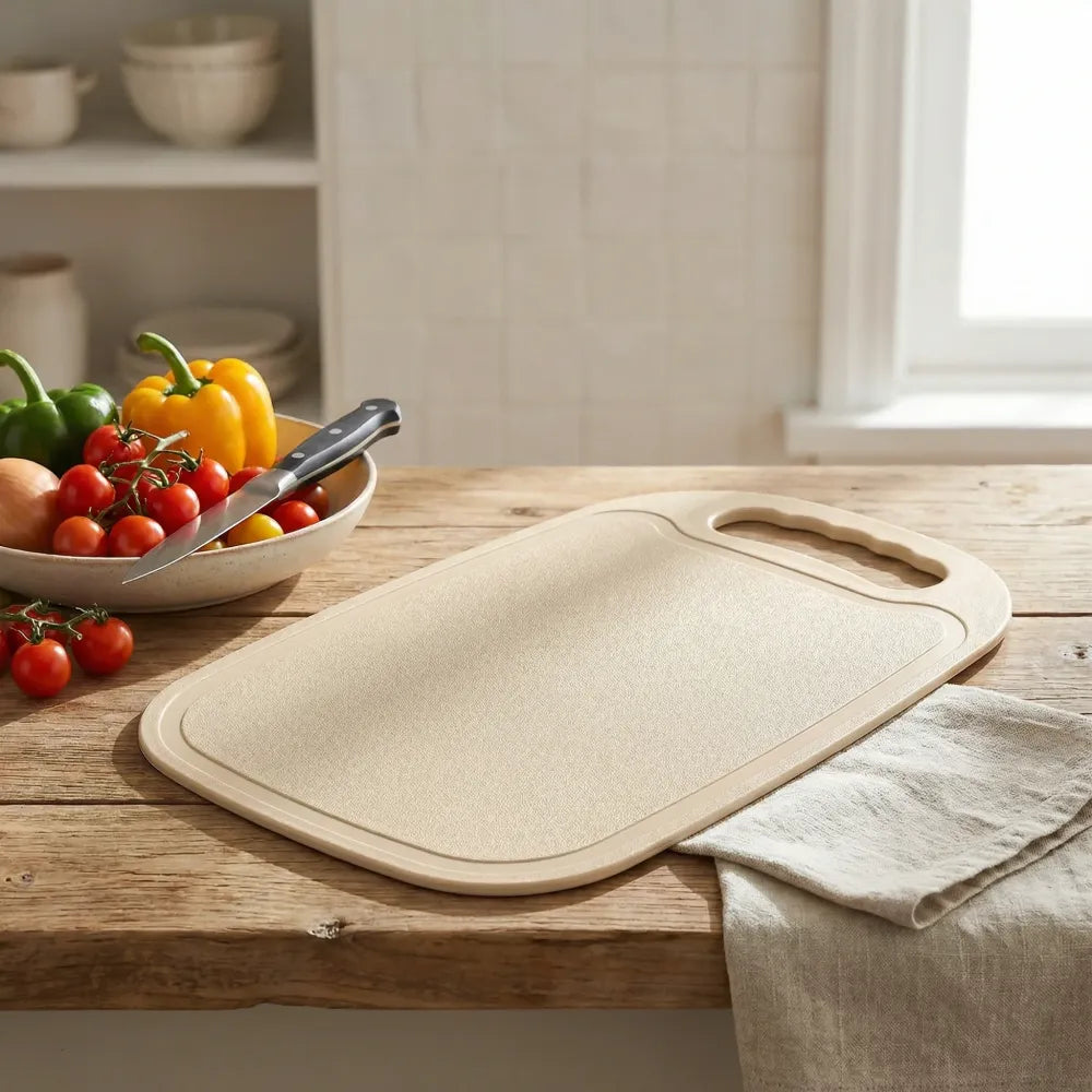 Durable plastic chopping board 34x23 cm (1 pc) - home & kitchen