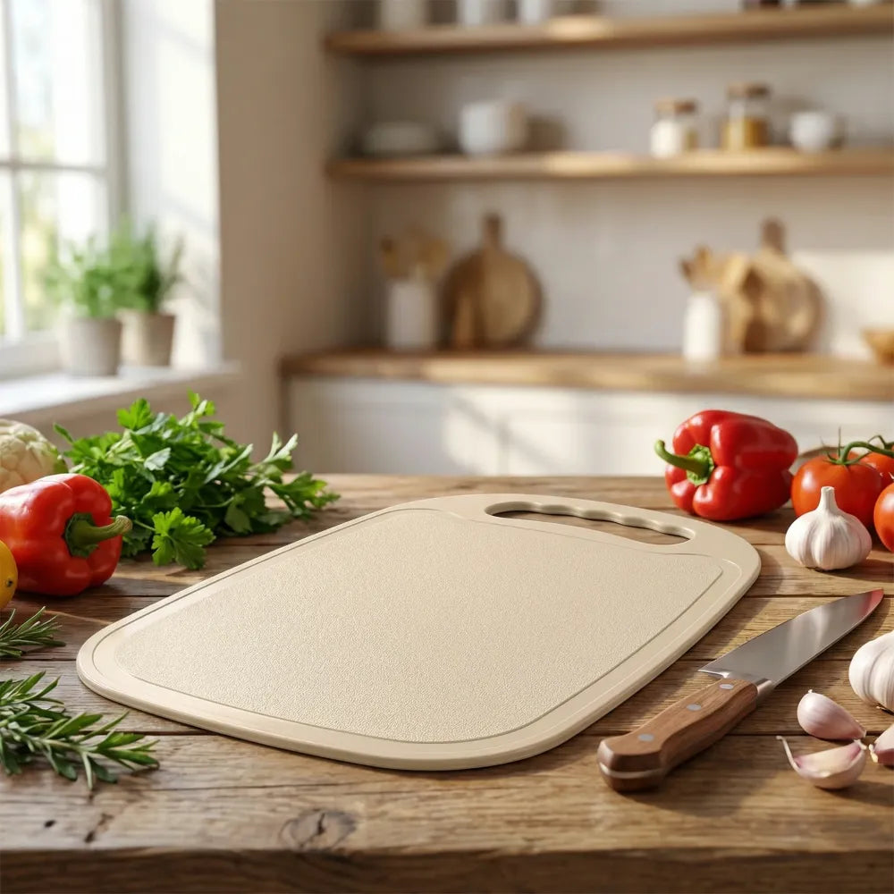 Durable plastic chopping board 34x23 cm (1 pc) - home & kitchen