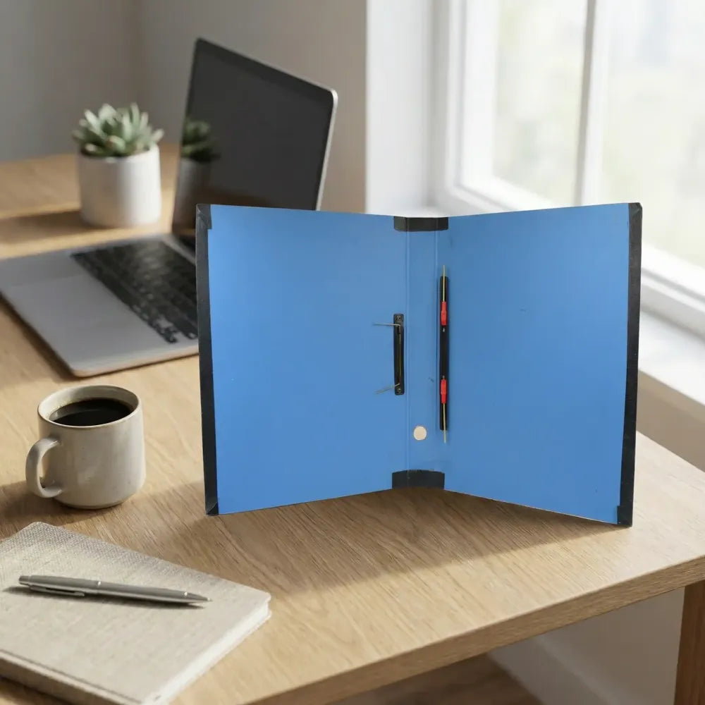 Durable spring file folder - office