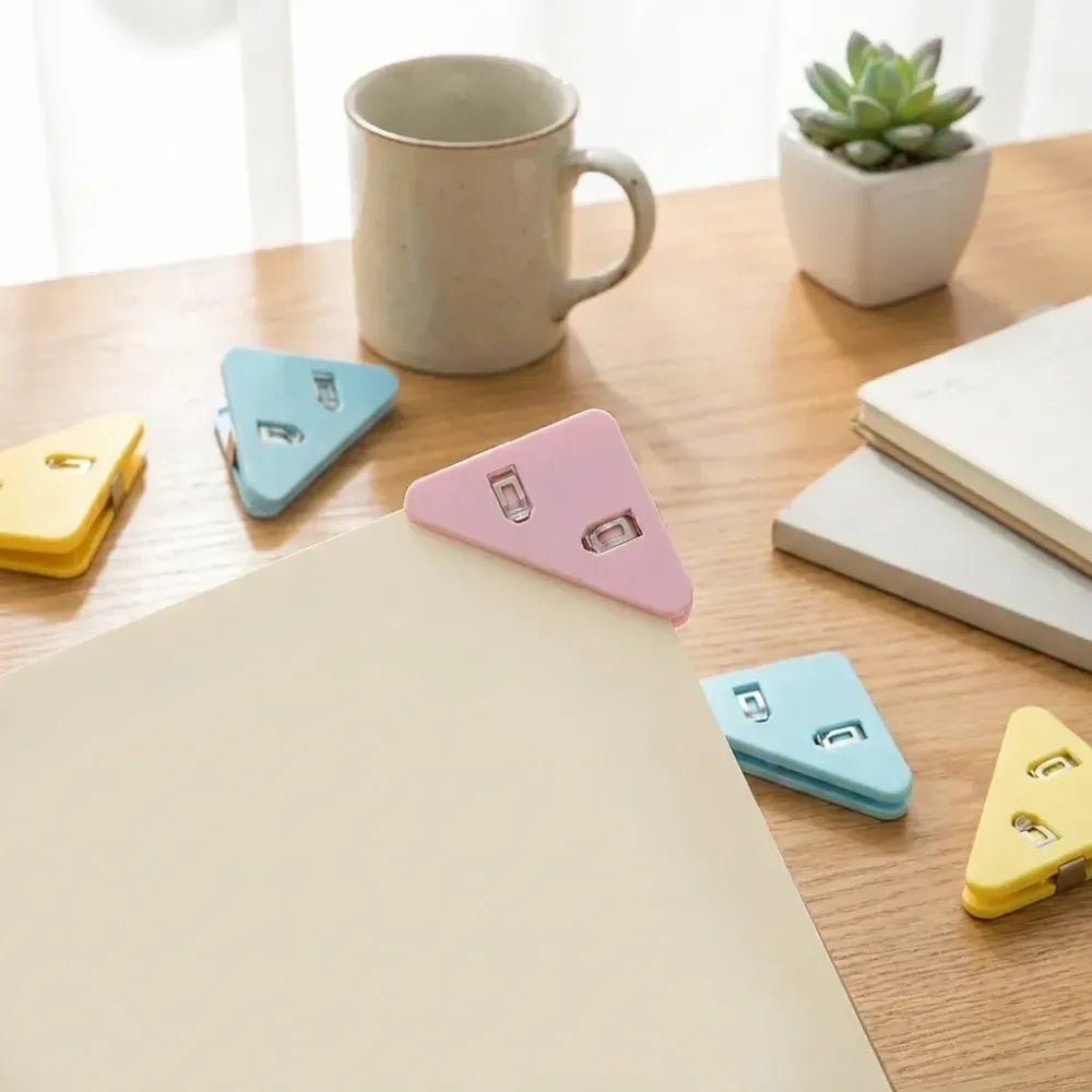 Durable triangle paper clips - office