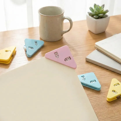 Durable triangle paper clips - office