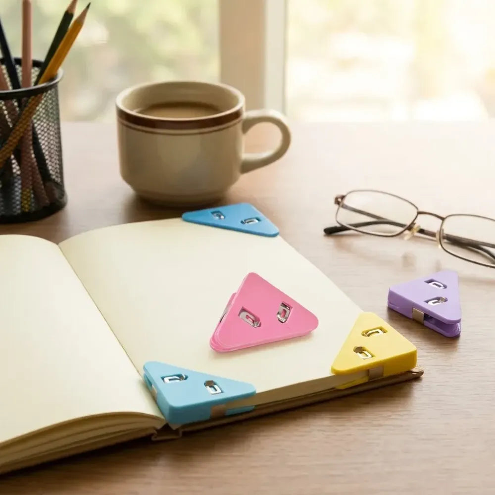 Durable triangle paper clips - office