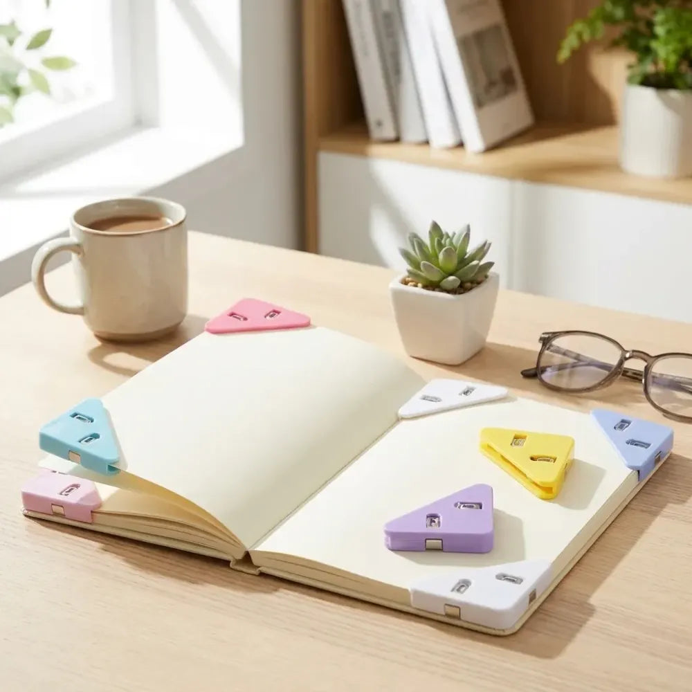 Durable triangle paper clips - office