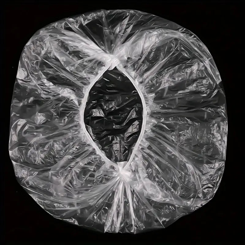Extra-thick disposable shower caps