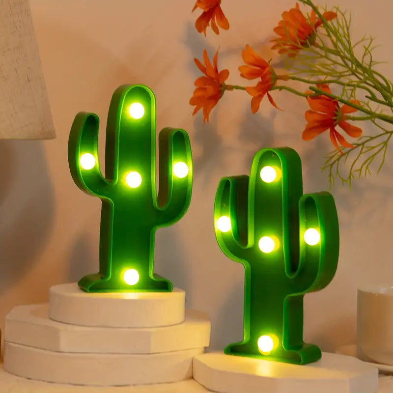 Cactus led night light