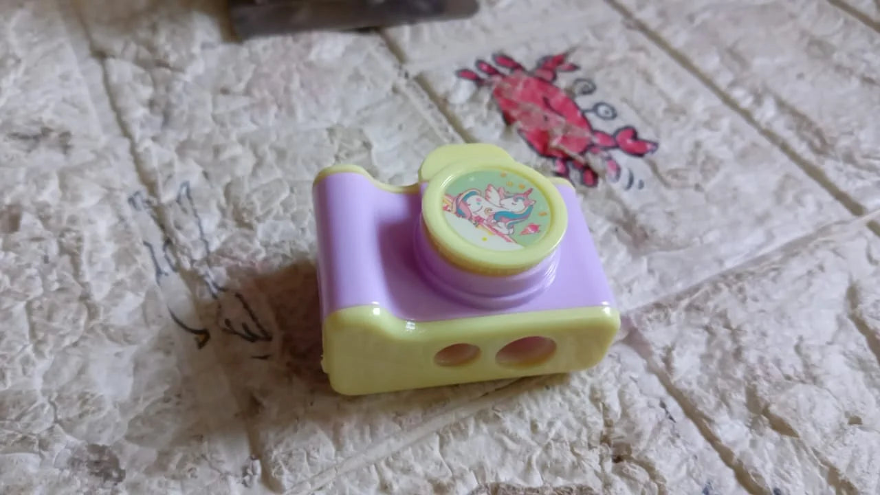 Camera-Shaped Pencil Sharpener