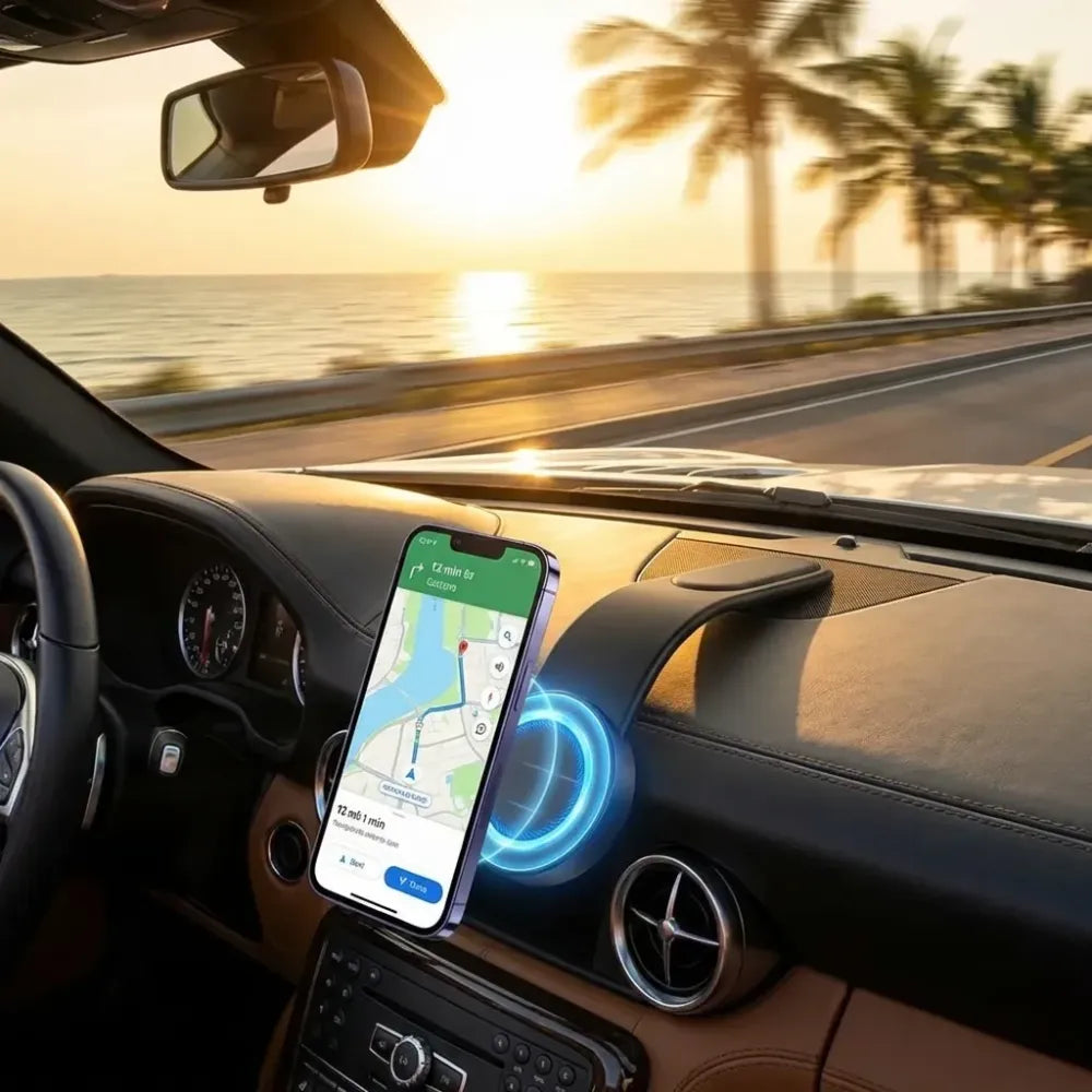 Easy-access phone holder