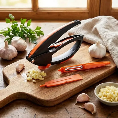 Easy-clean garlic press tool - home & kitchen