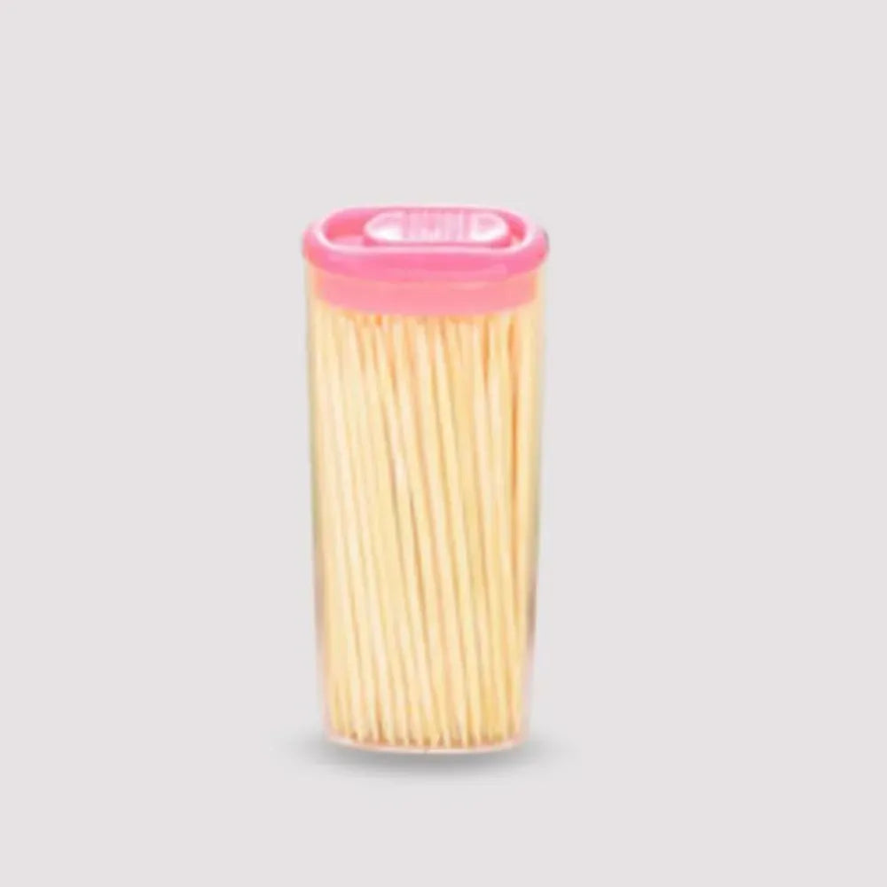 Eco-friendly bamboo toothpicks with dispenser - health & beauty