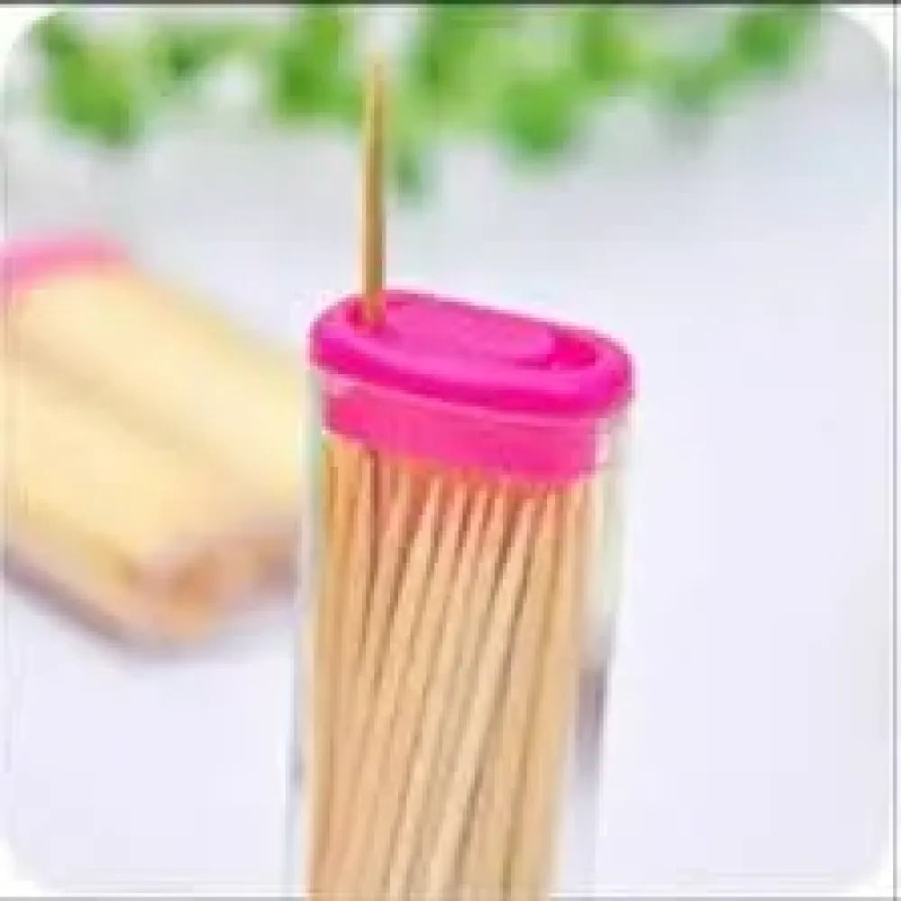 Eco-friendly bamboo toothpicks with dispenser - health & beauty