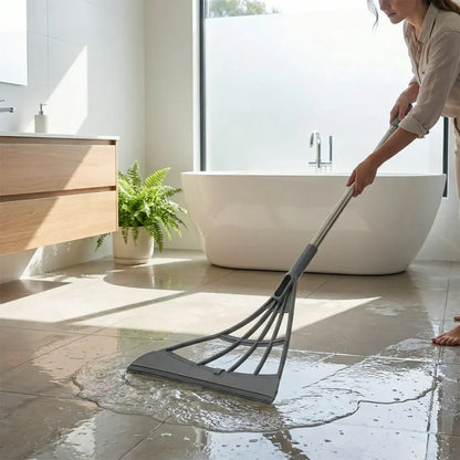 Eco-friendly broom with scraper - home & kitchen