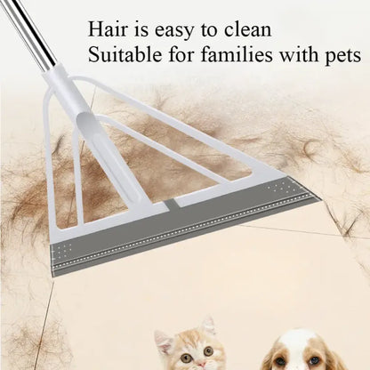 Eco-friendly broom with scraper - home & kitchen