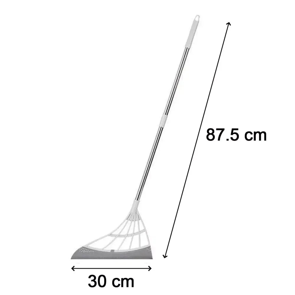 Eco-friendly broom with scraper - home & kitchen