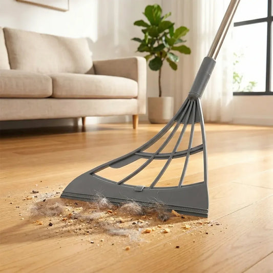 Eco-friendly broom with scraper - home & kitchen